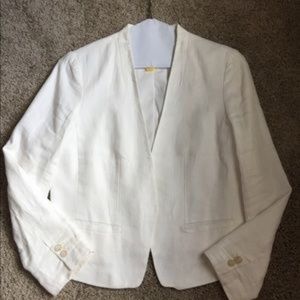 Ann Taylor Loft Linen Blazer 12p